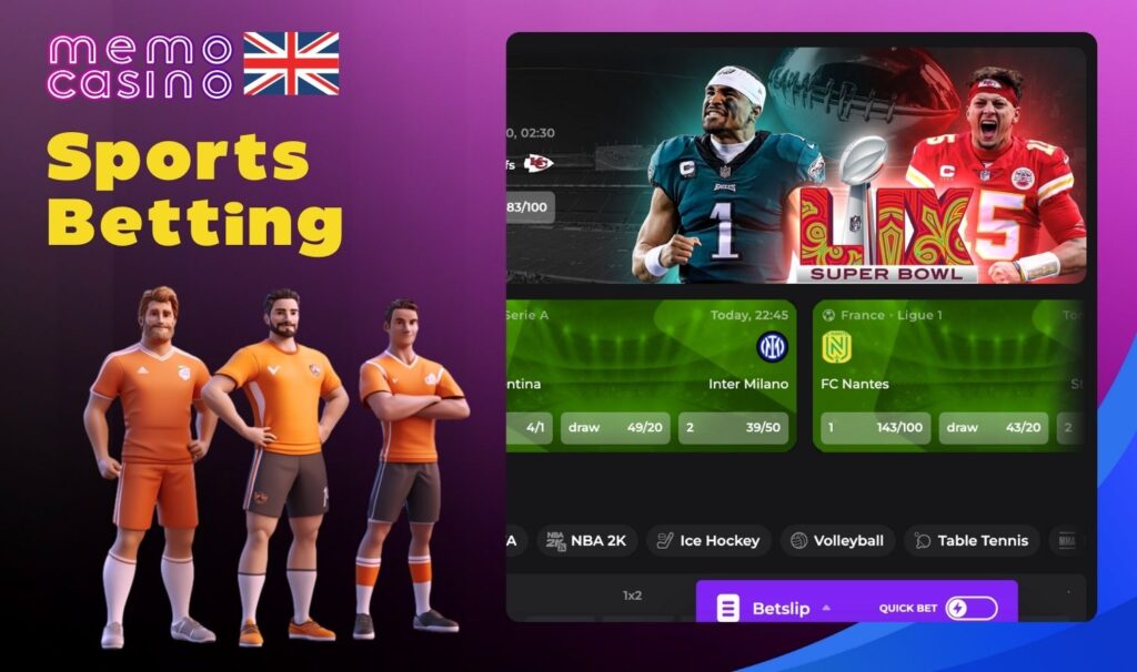 Online Sports Betting review at Memo UK Casino